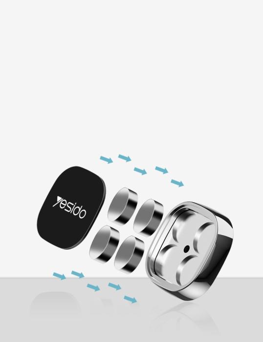 Yesido - Yesido Universal magnetisk bilhållare - Grå