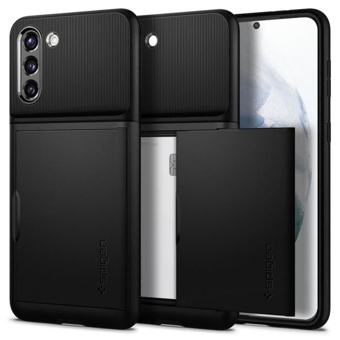 UTGATT5 - SPIGEN Slim Armor CS Skal Samsung Galaxy S21 - Svart