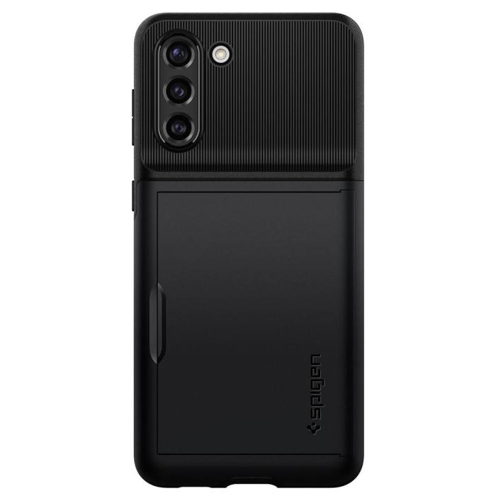 UTGATT5 - SPIGEN Slim Armor CS Skal Samsung Galaxy S21 - Svart