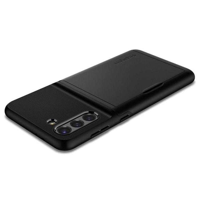 UTGATT5 - SPIGEN Slim Armor CS Skal Samsung Galaxy S21 - Svart
