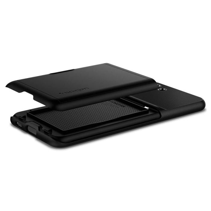 UTGATT5 - SPIGEN Slim Armor CS Skal Samsung Galaxy S21 - Svart