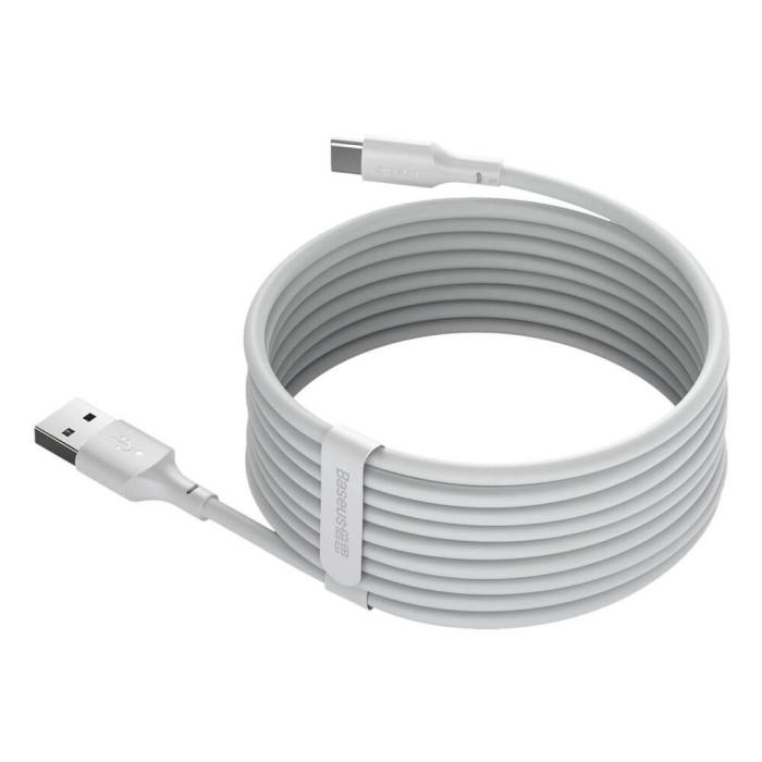 BASEUS - Baseus 2-pack USB-C till USB-A kabel 40 W 5 A 1.5m Vit