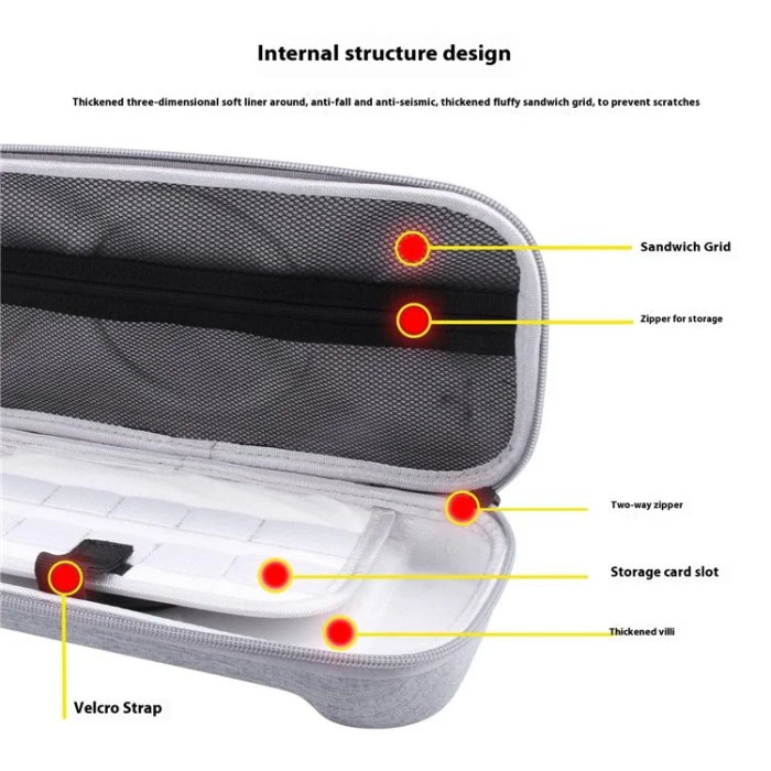 OEM - Nintendo Switch 2 Bärväska Handhållen Organizer - Grå