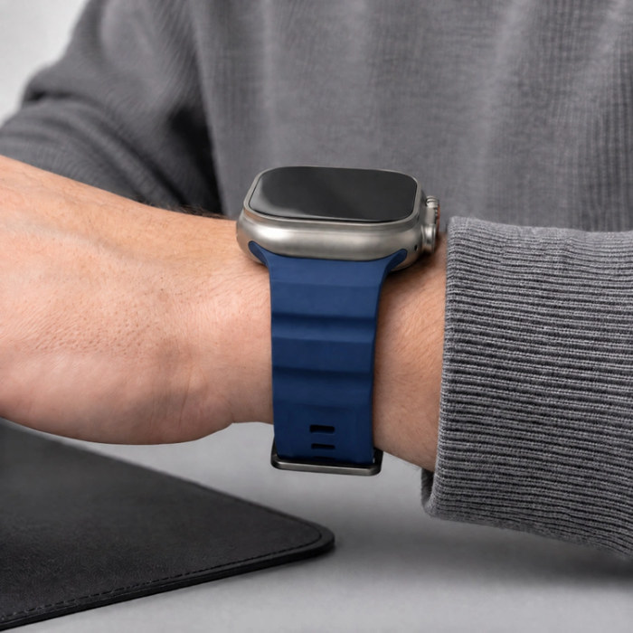 Tech-Protect - Tech-Protect Armband För Apple Watch (44/45/46/49mm) Motion - Nautical Blå