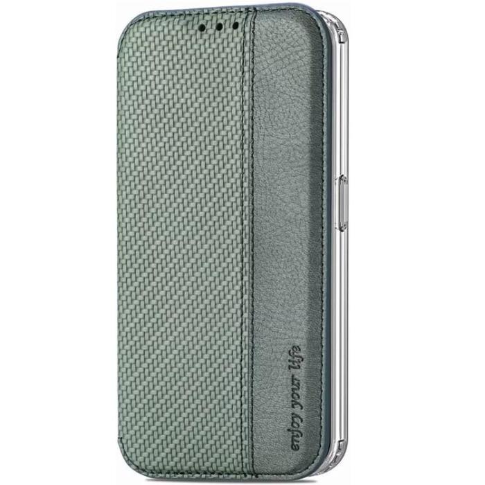 A-One Brand - Nothing Phone 1 Plånboksfodral Silikon Flip - Grön