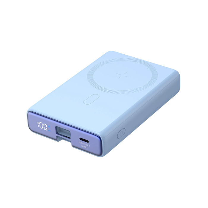 Joyroom - Joyroom Powerbank 10000mAh 20W Med Kabel - Blå