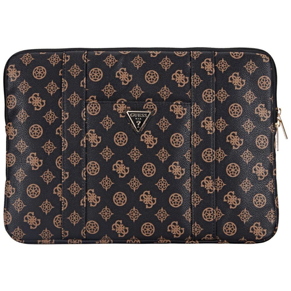 Guess Datorfodral 14" Peony Framficka Triangle Logo - Svart