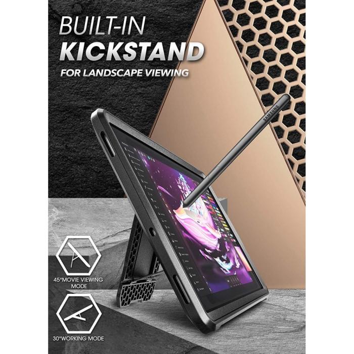 UTGATT5 - Supcase Unicorn Beetle Pro Galaxy Tab S6 10,5 T860 / T865 Svart