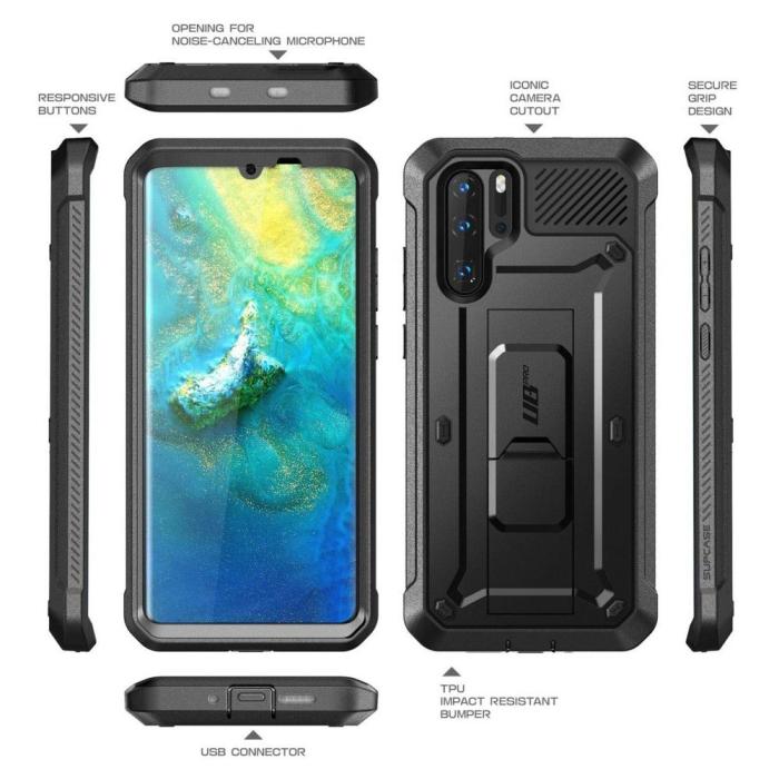 SupCase - Supcase Unicorn Beetle Pro Huawei P30 Pro Svart