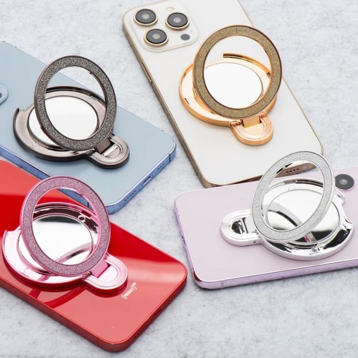 A-One Brand - Mobilställ CIRCLE MIRROR Stick-on - Guld