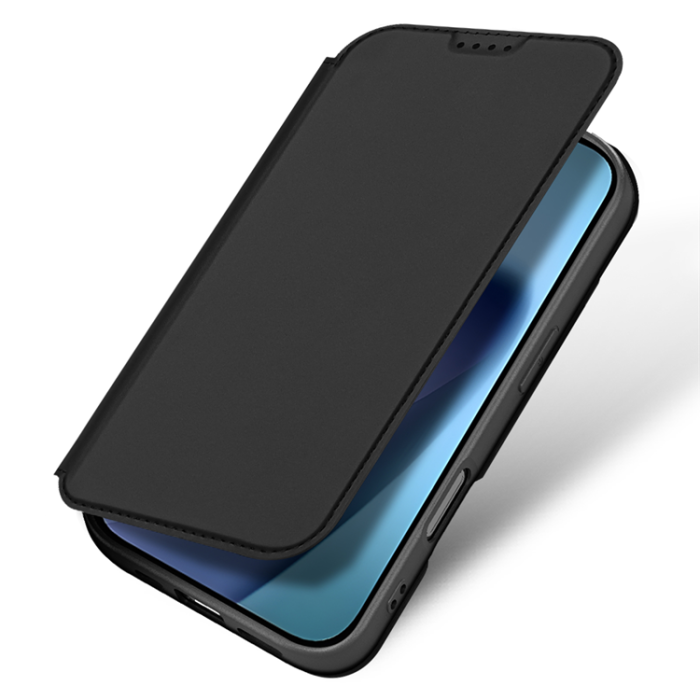 Dux Ducis - Dux Ducis iPhone 17 Plånboksfodral Skin Pro Läder - Svart