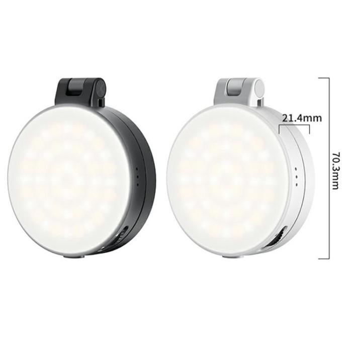 OEM - VRIG Magnetisk Ringlampa för Mobil Selfielampa med Spegel FD-04