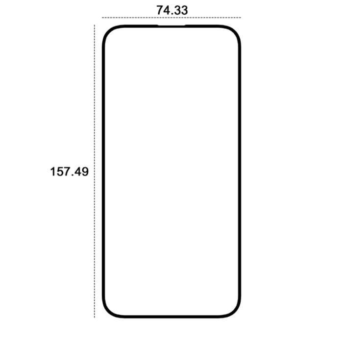 Etteri - Etteri iPhone 16 Plus Härdat Glas Skärmskydd 9D - Svart
