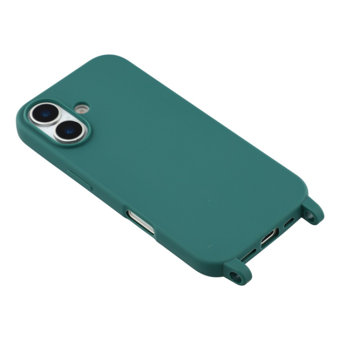 A-One Brand - iPhone 17 Mobilskal TPU med Hål för Rem - Grön