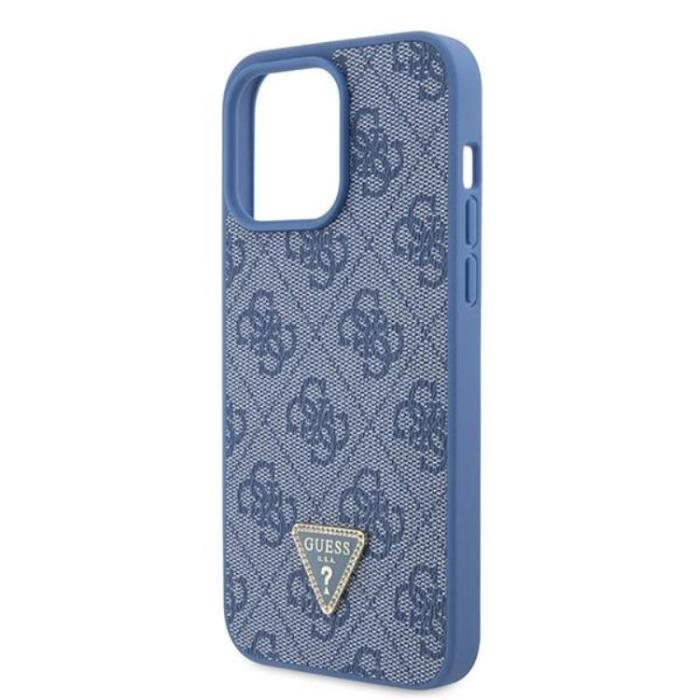 Guess - Guess iPhone 15 Pro Max Mobilskal Triangle Strass - Blå
