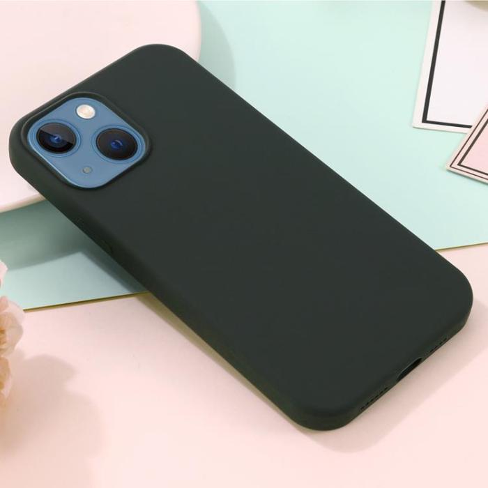 OEM - Liquid Silicone MagSafe Magnetic Skal iPhone 12 Pro Max - Grön