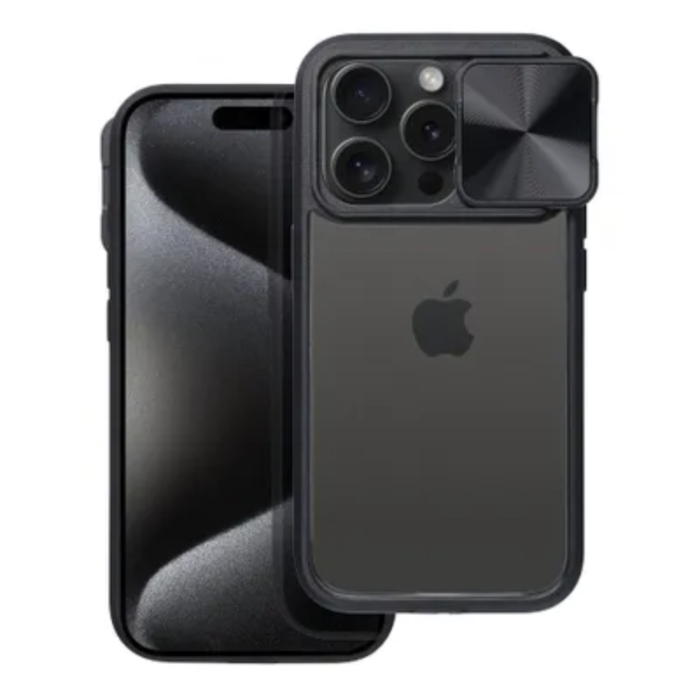 OEM - iPhone 15 Plus Mobilskal Slider - Svart