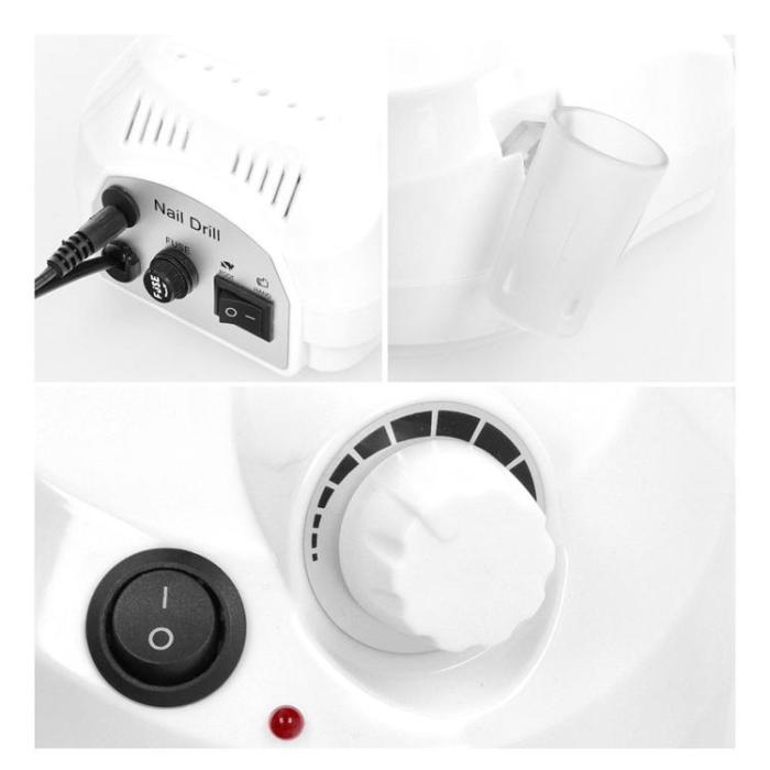 OEM - Professionell Manikyrmaskin Nagelborr MJ120 - Vit