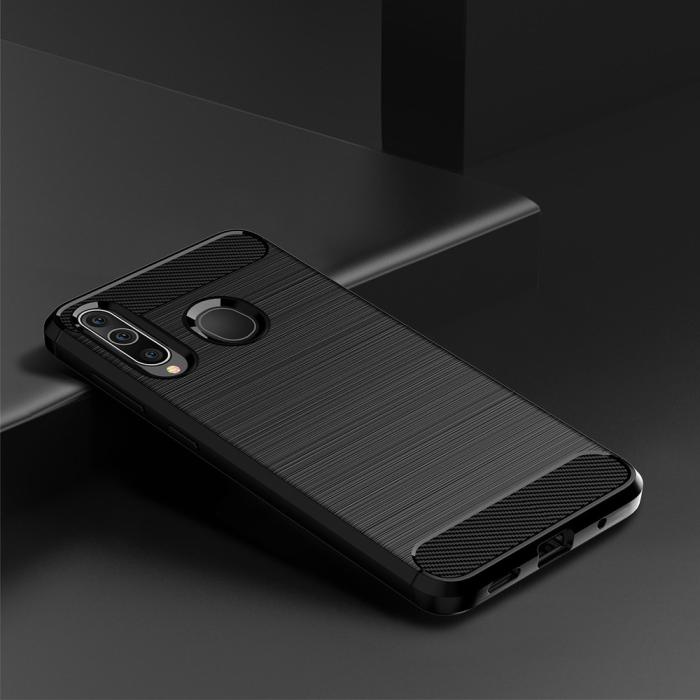 OEM - CARBON skal till Samsung Galaxy A20S Svart