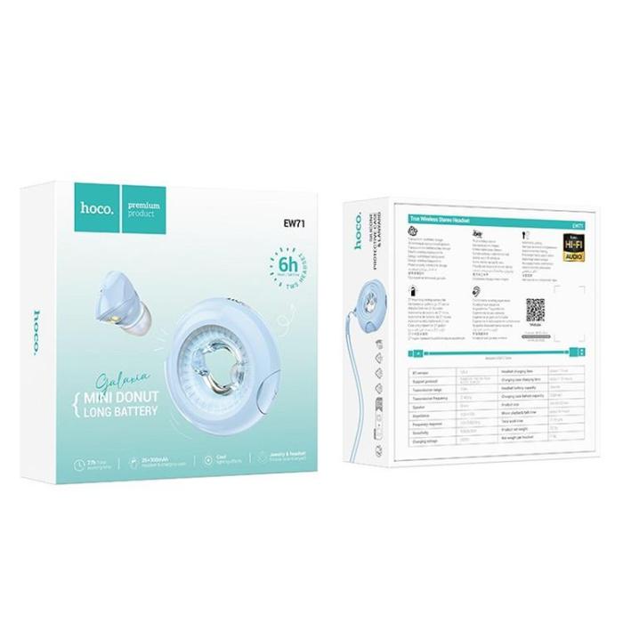 Hoco - HOCO TWS Bluetooth Trådlösa Hörlurar EW71 - Blå