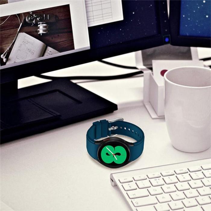 OEM - Galaxy Watch 6 Classic (43mm) Armband Silikon - Mörkblå