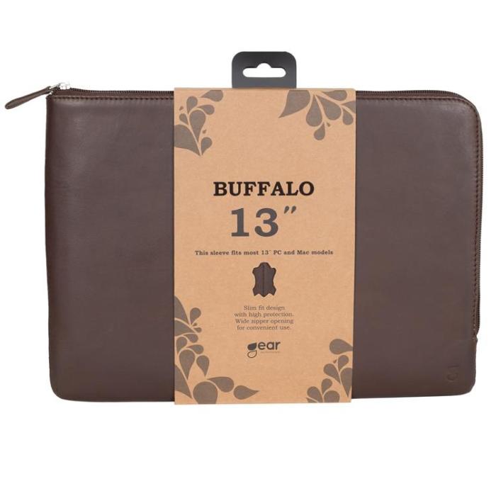 BUFFALO - BUFFALO äkta läder Datorfodral Mac & PC 13