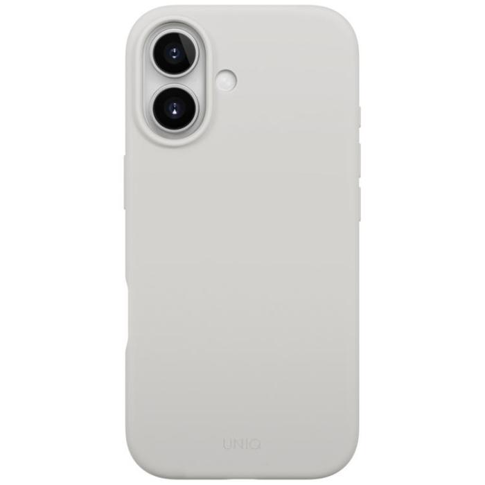 UNIQ - UNIQ iPhone 17 Mobilskal MagSafe Lino - Ljusgrå