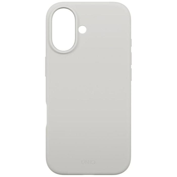 UNIQ - UNIQ iPhone 17 Mobilskal MagSafe Lino - Ljusgrå
