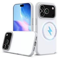 A-One Brand - iPhone 17 Pro Max Mobilskal MagSafe Silikon Anti-Drop - Vit
