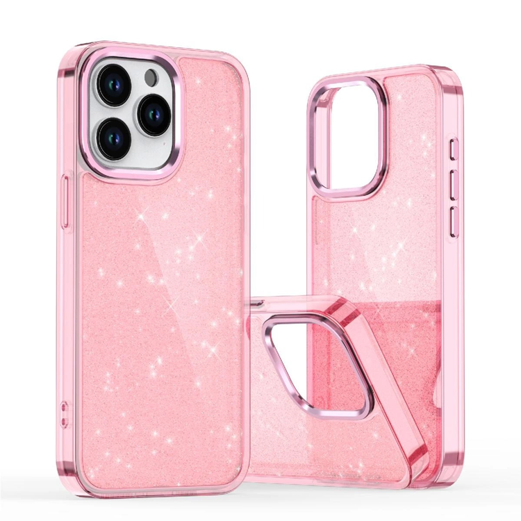 iPhone 16 Pro Max Mobilskal Glitter - Rosa | 2353 | AlltMobil
