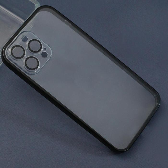 OEM - iPhone 12 Svart Kantfodral Skyddande Mobilskal