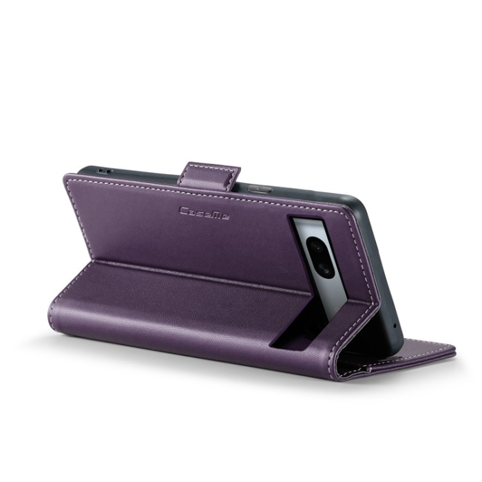 Caseme - Caseme Google Pixel 7A Plånboksfodral RFID Litchi - Lila