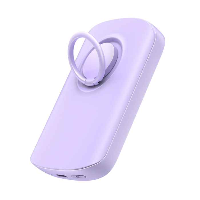 Joyroom - Joyroom Trådlös Powerbank Magsafe 6000mAh 20W Med Ringhållare - Lila