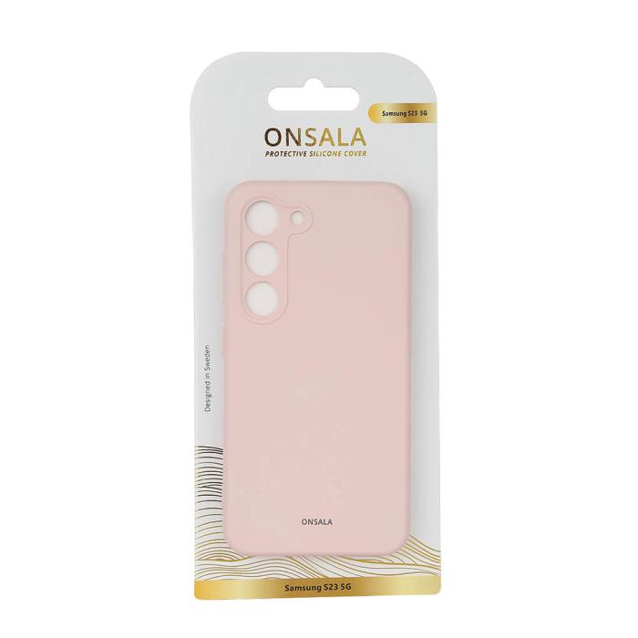 Onsala - ONSALA Galaxy S23 5G Skal Silikon - Chalk Rosa