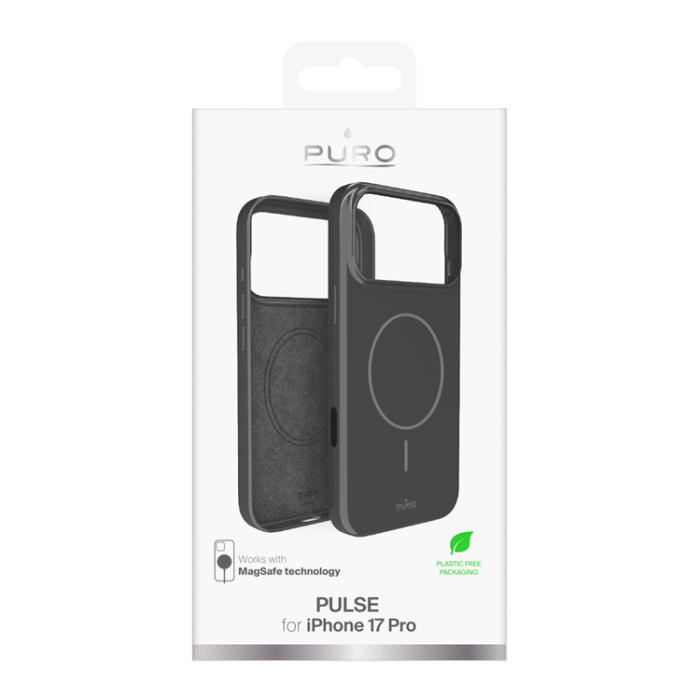 Puro - Puro iPhone 17 Pro Mobilskal Magsafe Polycarbonate Pulse - Grå