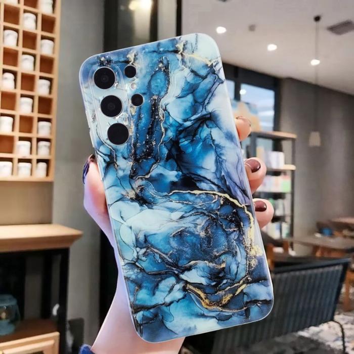 OEM - Mobilskal till Samsung Galaxy S26 Ultra Marmor Mönster TPU - Grå