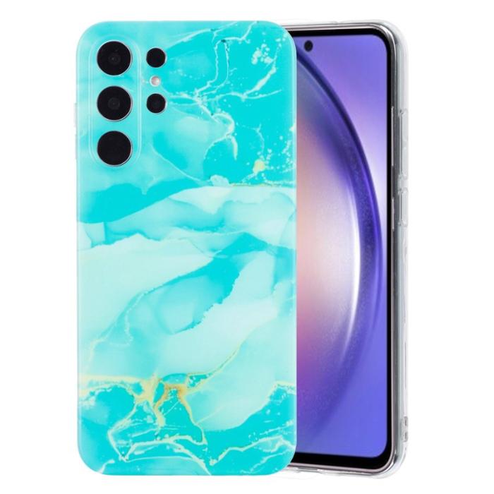 OEM - Mobilskal till Samsung Galaxy S26 Ultra Marmor Mönster TPU - Grön