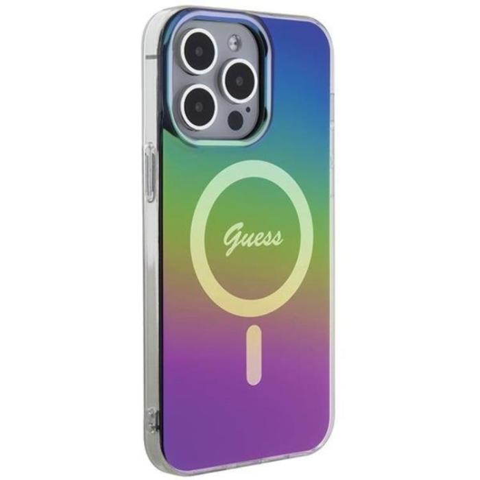 Guess - Guess iPhone 15 Pro Mobilskal Magsafe IML Iridescent - Svart