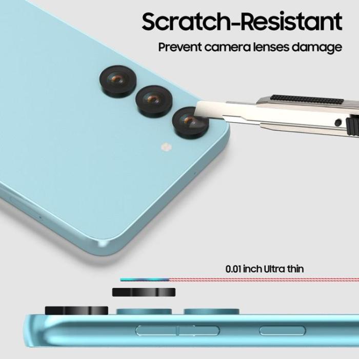 UTGATT - Whitestone Galaxy S23/S23 Plus Kameralinsskydd i Härdat Glas EZ - Clear