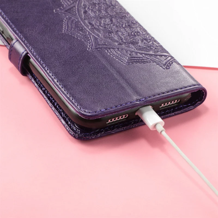 A-One Brand - Xiaomi 15 Ultra Plånboksfodral Mandala Flower Läder - Lila