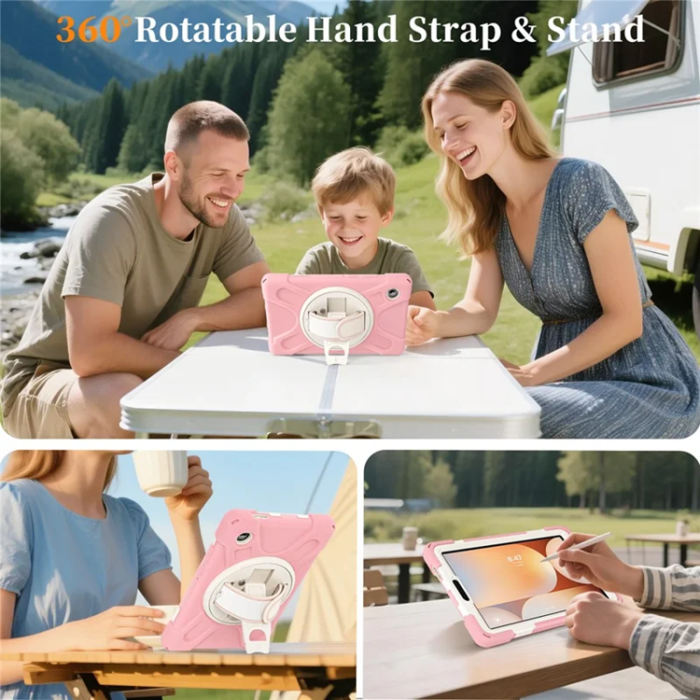 A-One Brand - Galaxy Tab A11 Mobilskal Kickstand Silikon Axelrem