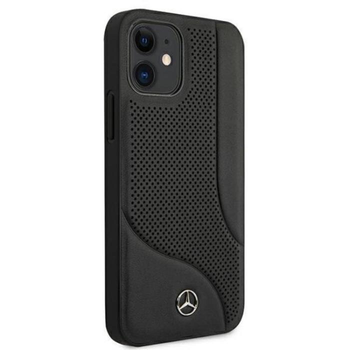 Mercedes - Mercedes iPhone 12 Mini Skal Läder - Svart