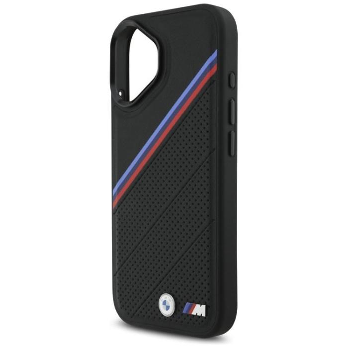 BMW - BMW iPhone 17 Mobilskal MagSafe M Tricolor Metal Logo - Svart