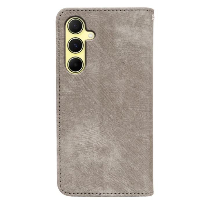 OEM - Samsung Galaxy A57 Fodral Äkta Läder Magnetiskt Skydd - Grå