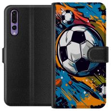 iSecrets - Pl&aring;nboksfodral till Huawei P20 Pro med Fotbollar