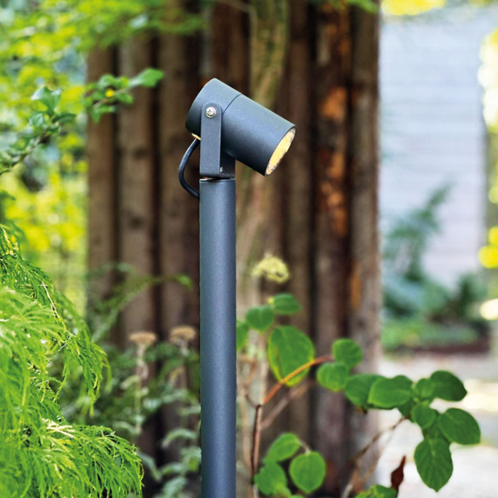LightsOn - LightsOn Luna 65 Pollare/Trädgårdsspot 350 lm 5W 35° Grå