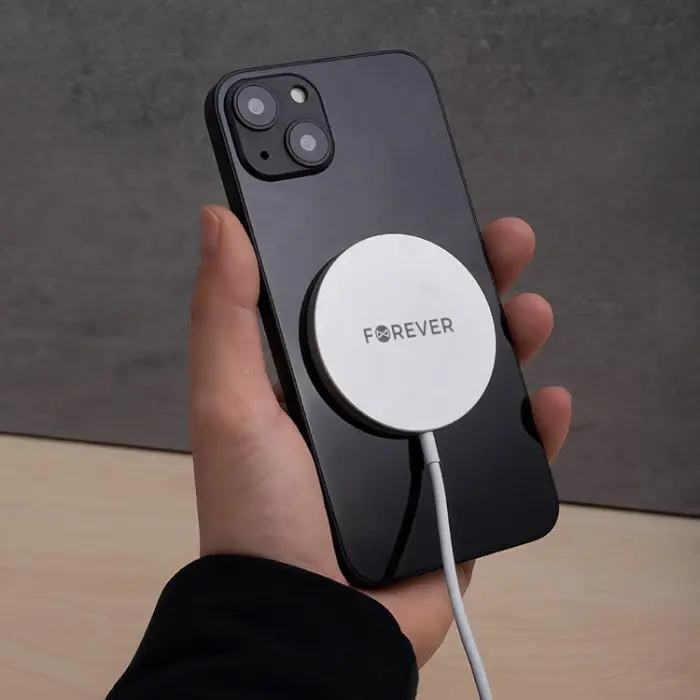 Forever - Forever Magnetisk MagSafe Trådlös Laddare 15W - Grå