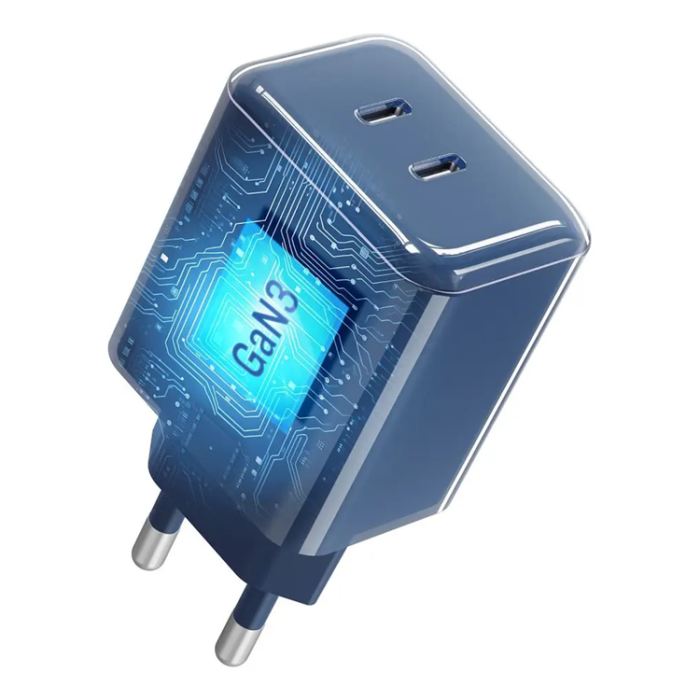 Forcell - Forcell Snabbladdare 60W Med Kabel USB-C F-Energy GaN III Crystal