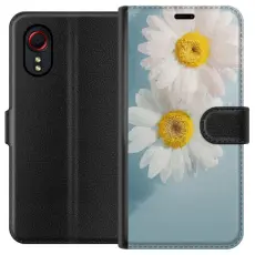 Gustaf - Pl&aring;nboksfodral till Samsung Galaxy Xcover 5 med Sommarblommor