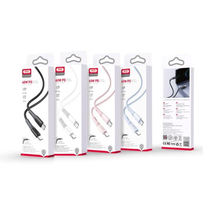 XO - XO USB-C Till USB-C 60W Kabel 1m NB-Q226B - Svart